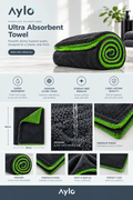 1400GSM Ultra Absorbent Microfibre Car Drying Towel - 40 x 60cm