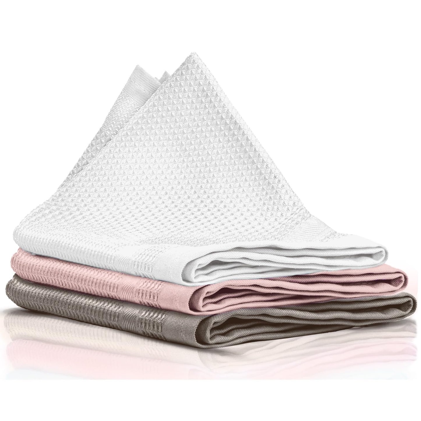Premium Microfibre Cleaning Cloths – Lint-Free Glass, Mirror & Multi-Surface Cleaning - Set of 3